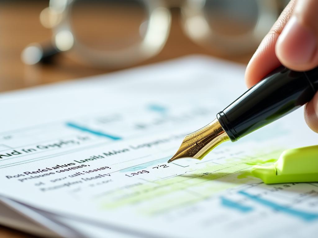 Dokumentacja logistyczna i pióro na biurku